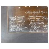 New York Yankees 1951 American League Champions Framed Print with Signatures New York Yankees 1951 American League Champions Framed Print with Signatures