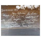 New York Yankees 1951 American League Champions Framed Print with Signatures New York Yankees 1951 American League Champions Framed Print with Signatures