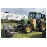 1994 John Deere 6400 Tractor 4X4 With Broom