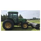 1994 John Deere 6400 Tractor 4X4 With Broom