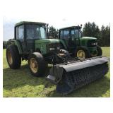 1994 John Deere 6400 Tractor 4X4 With Broom