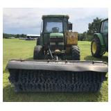 1994 John Deere 6400 Tractor 4X4 With Broom