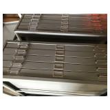 Metal Flat File Plan Sheet Drawers and Wooden Desk