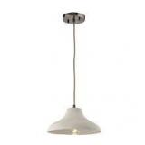 Elk Lighting Creativity 45333/1 Pendant – Concrete Shade, Black Nickel Finish