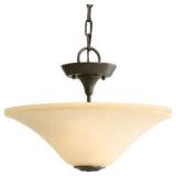 Progress Lighting Cantata 2-Light Semi-Flush Mount – Forged Bronze Finish