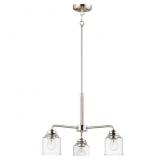 Maxim Lighting 3-Light Acadia Ceiling Light Chandelier – Satin Nickel, 3×E26 60 W