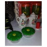 Vintage Salt Pepper Shakers (9 Sets) And More.