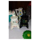 Vintage Salt Pepper Shakers (9 Sets) And More.