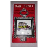 Cast Bar Trivet Bottle Opener (4) And Mini Cast Roadsters (4).