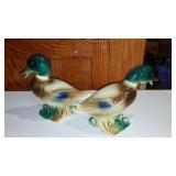 Royal Copley Mallards (2) And Mccoy Soup Mugs (2)