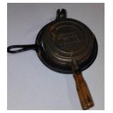 Stover Junior Childs Toy Waffle Iron With Base Vintage Cast Iron