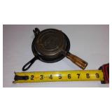 Stover Junior Childs Toy Waffle Iron With Base Vintage Cast Iron