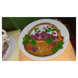 Avon Collector Plates (13), Teacup/Saucers/Tray, Creamer/Sugar.