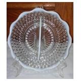 Fenton (2) And Dugan. Amberina Thumbprint, Opalescent Moonstone, Marigold Carnival Basketweave.