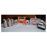 MCM Salt Pepper Westbend, Toaster In Boxes. (3)