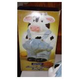 Cow Themed Cookie Jar And Tea Pot