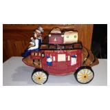 Wells Fargo Mail Stagecoach Cookie Jar