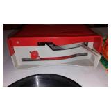 Vintage Carnival Record Player And Records (Approx. 19).