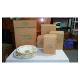 NIB Sweet Country Harvest Dishware By Avon Complete Set Of 4 Plus Accessories.