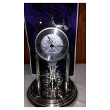 Anniversary Clock, Loricron, Silvertone.