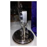 Anniversary Clock, Loricron, Silvertone.