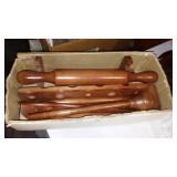 Hazel Atlas Susan Server, Fondue Set, Kitchen Caddy.