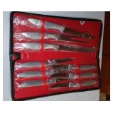 Chevy Promotion High Carbide Steel Cutlery Set With Case. (Setting For 8 Plus)
