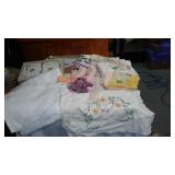 Hand Embroidered And Crocheted Pillowcases, Bookmarks, Projects And More.