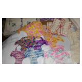 Hand Embroidered And Crocheted Pillowcases, Bookmarks, Projects And More.