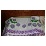 Hand Embroidered And Crocheted Pillowcases, Bookmarks, Projects And More.