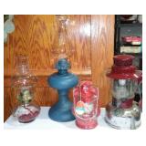 Vintage Oil/Kerosine Lamps (3 Plus 1 New)