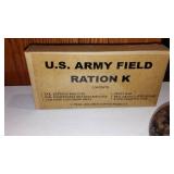 WWII Field Rations, Heater, Stove, Canteen, Knife And More.
