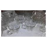 Anchor Hocking, Federal Snack Trays And Cup Assortment.