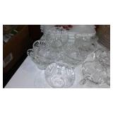Anchor Hocking, Federal Snack Trays And Cup Assortment.