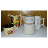 New Salem Farmers Union Elevator Pitcher  Plus (3) More.