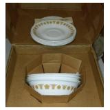 Vintage Corelle By Corning, Butterfly Gold, NEW In Box, Place Setting For 4.