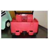 Vintage 70s Chuck Wagon Jeep, Marx Johnny Jeep And Horse Trailer