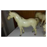 Vintage Breyer Horses (4) Large (3) And Small.