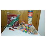 Vintage Lincoln Logs And Tinker Toys.