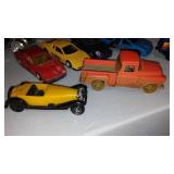 Assortment Of Play Cars, Vans, Trucks.