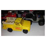 Assortment Of Play Cars, Vans, Trucks.