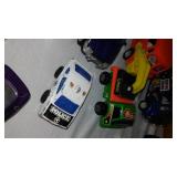 Assortment Of Play Cars, Vans, Trucks.