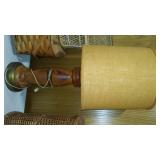 Mid Century Wood And Wicker Lamp, Baskets, Décor And More.