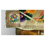 Mid Century Wood And Wicker Lamp, Baskets, Décor And More.