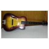 Vintage Emenee Tiger Sunburst Guitar