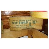 Cardboard Milk Pail, Wood Crates And Cheese Boxes, Excellent Graphics.