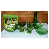 Mid Century Green Glass, Indiana, Moon And Stars, Lido Milano Tumblers (6) , FTD And More.
