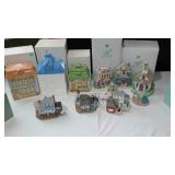Avon Collectible Village Pieces (8)