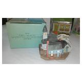 Avon Collectible Village Pieces (8)