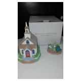 Avon Collectible Village Pieces (8)